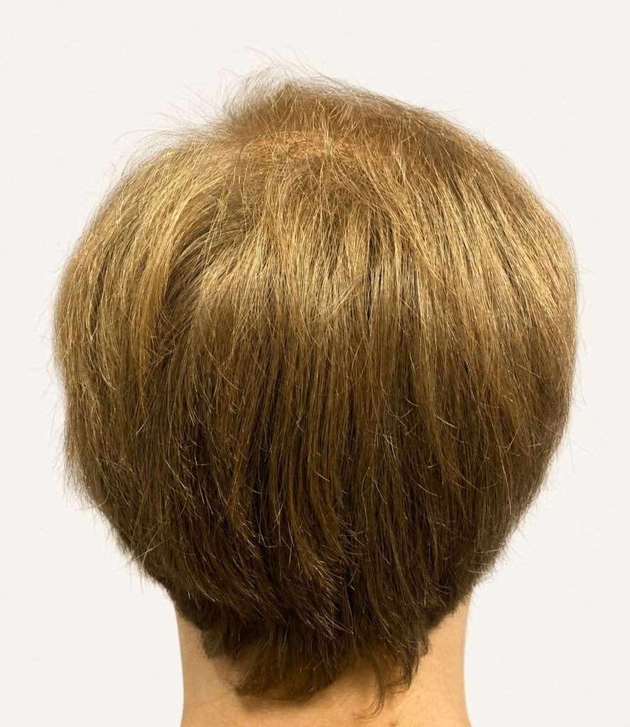 After hair restoration