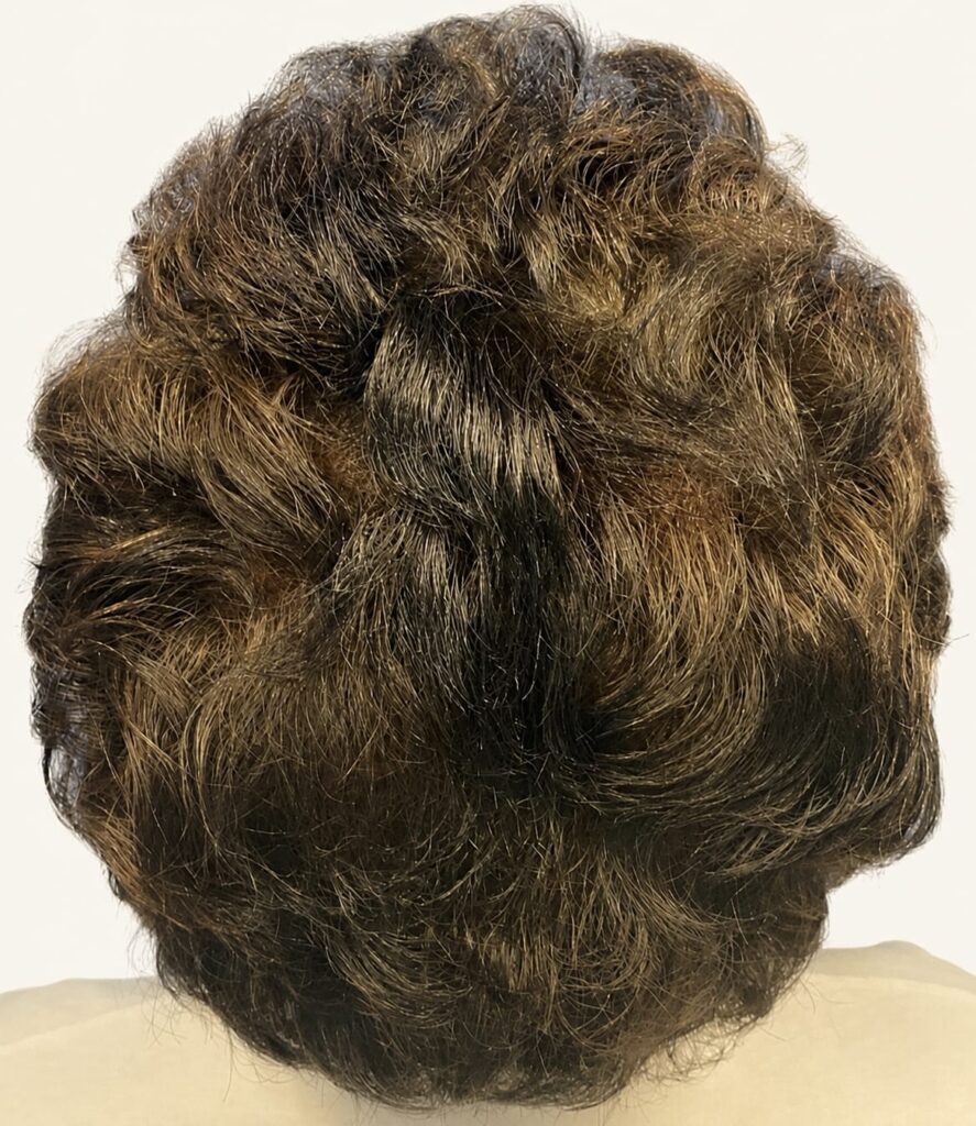 After hair restoration
