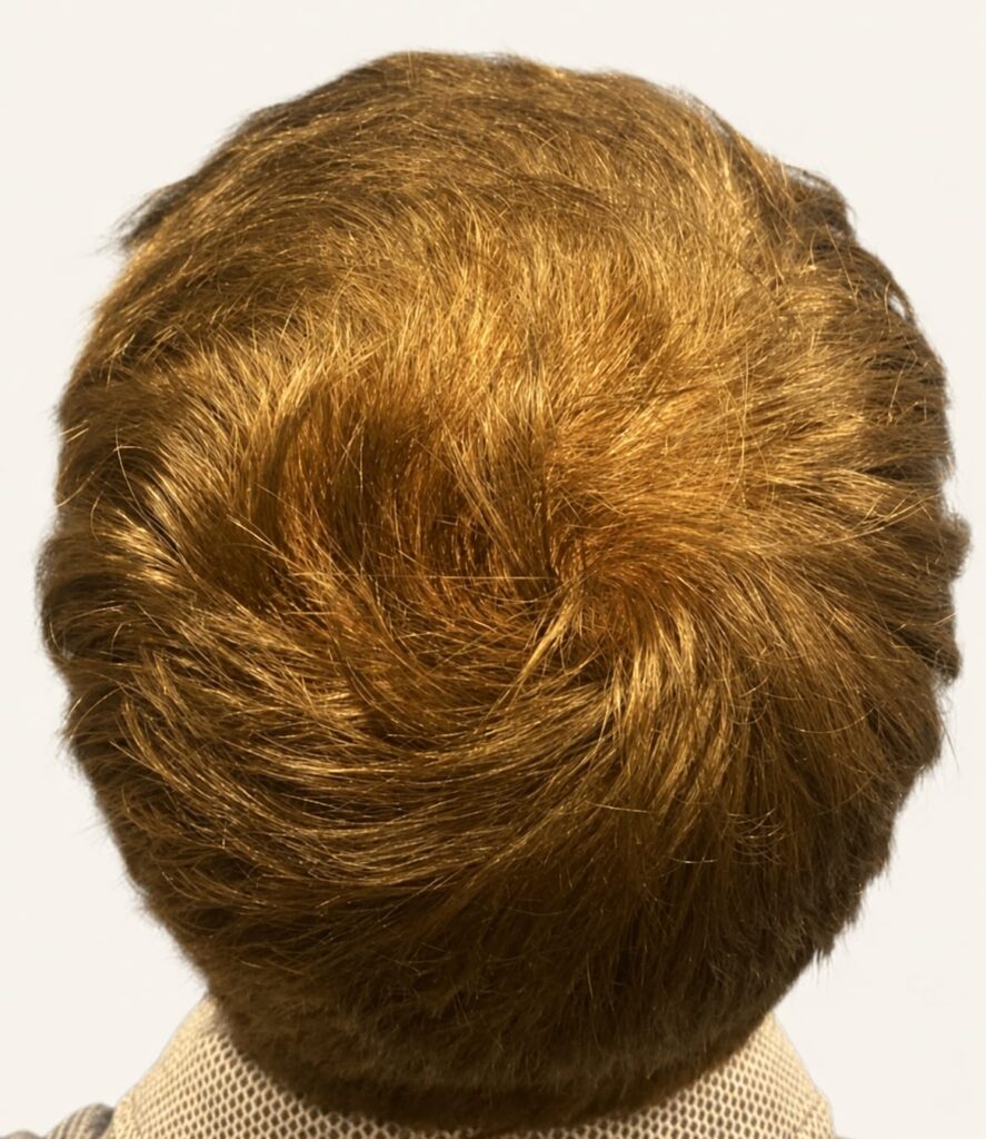 After hair restoration